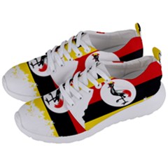 Uganda Flag Map Geography Outline Men s Lightweight Sports Shoes by Sapixe