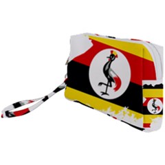 Uganda Flag Map Geography Outline Wristlet Pouch Bag (small) by Sapixe