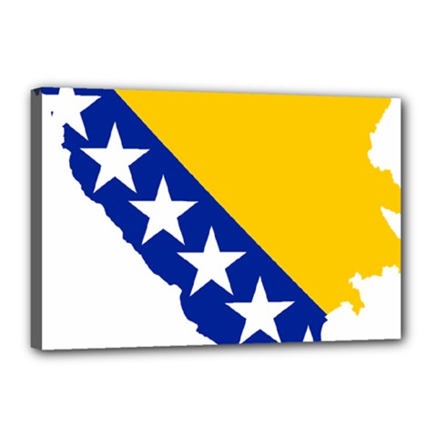 Bosnia And Herzegovina Country Canvas 18  X 12  (stretched) by Sapixe