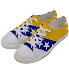 Bosnia And Herzegovina Country Women s Low Top Canvas Sneakers by Sapixe