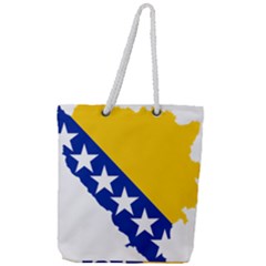 Bosnia And Herzegovina Country Full Print Rope Handle Tote (large) by Sapixe