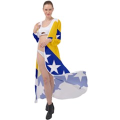 Bosnia And Herzegovina Country Maxi Chiffon Beach Wrap by Sapixe