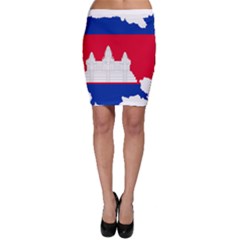 Borders Country Flag Geography Map Bodycon Skirt by Sapixe