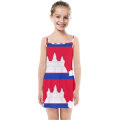 Borders Country Flag Geography Map Kids  Summer Sun Dress by Sapixe