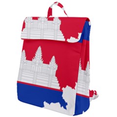 Borders Country Flag Geography Map Flap Top Backpack by Sapixe
