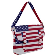 America Art Borders Cartography Buckle Messenger Bag