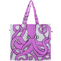 Squid Octopus Animal Canvas Travel Bag by Bajindul
