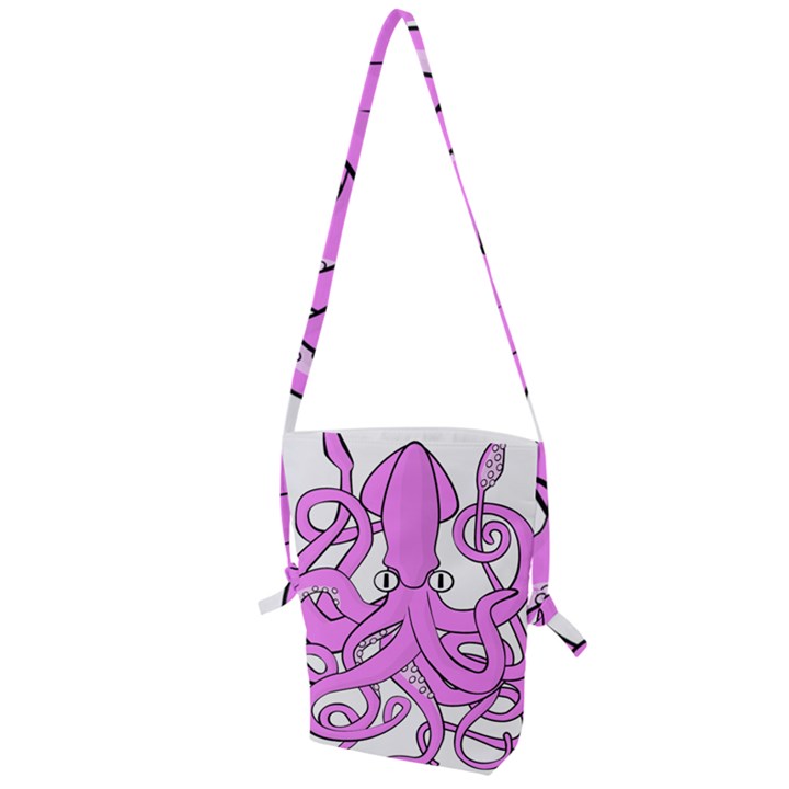 Squid Octopus Animal Folding Shoulder Bag