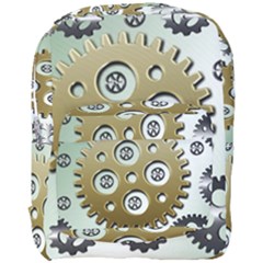 Gear Background Sprocket Full Print Backpack by HermanTelo