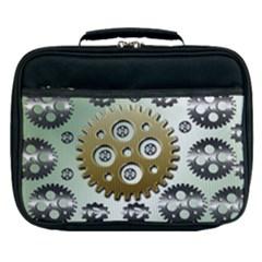 Gear Background Sprocket Lunch Bag by HermanTelo