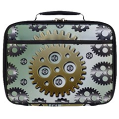 Gear Background Sprocket Full Print Lunch Bag by HermanTelo