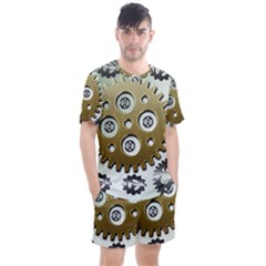 Gear Background Sprocket Men s Mesh Tee And Shorts Set
