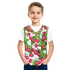 Cherry Leaf Fruit Summer Kids  Sportswear by Mariart