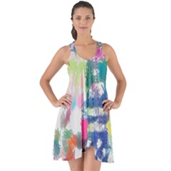 Colorful crayons                                 Show Some Back Chiffon Dress