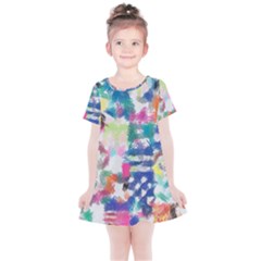 Colorful crayons                             Kids  Simple Cotton Dress