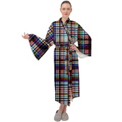 Textile Fabric Pictures Pattern Maxi Tie Front Velour Kimono by Alisyart