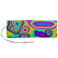 Colorful Shapes                            Roll Up Canvas Pencil Holder (m) by LalyLauraFLM