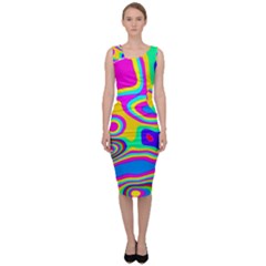 Colorful Shapes                                 Sleeveless Pencil Dress by LalyLauraFLM