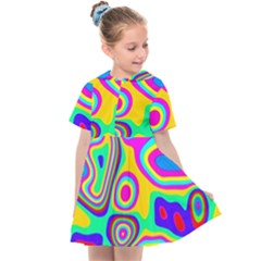 Colorful Shapes                           Kids  Sailor Dress by LalyLauraFLM