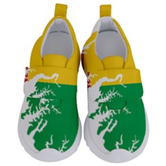 Guinea Bissau Flag Map Geography Kids  Velcro No Lace Shoes by Sapixe