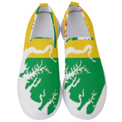 Guinea Bissau Flag Map Geography Men s Slip On Sneakers by Sapixe