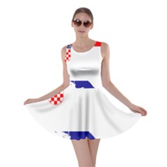 Croatia Country Europe Flag Skater Dress by Sapixe