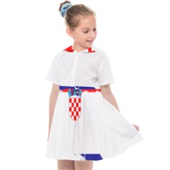 Croatia Country Europe Flag Kids  Sailor Dress by Sapixe