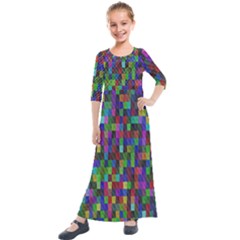 B 7 Kids  Quarter Sleeve Maxi Dress by ArtworkByPatrick