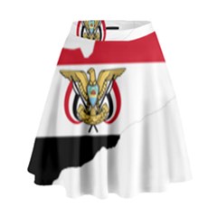 Borders Country Flag Geography Map High Waist Skirt