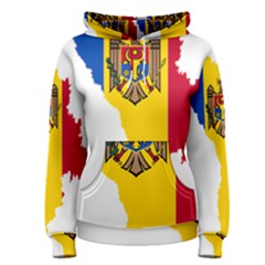 Moldova Country Europe Flag Women s Pullover Hoodie by Sapixe