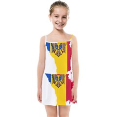 Moldova Country Europe Flag Kids  Summer Sun Dress