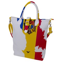 Moldova Country Europe Flag Buckle Top Tote Bag