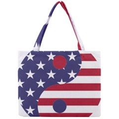 Yang Yin America Flag Abstract Mini Tote Bag