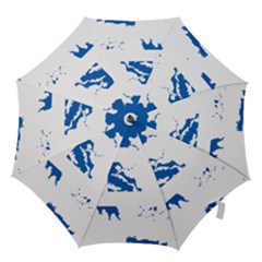 Greece Country Europe Flag Borders Hook Handle Umbrellas (small) by Sapixe