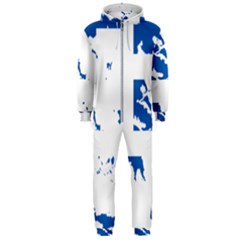 Greece Country Europe Flag Borders Hooded Jumpsuit (men) 