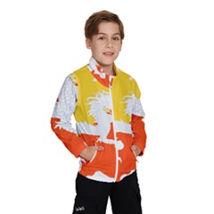 Borders Country Flag Geography Map Kids  Windbreaker