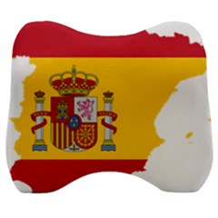 Spain Country Europe Flag Borders Velour Head Support Cushion by Sapixe