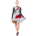 Monaco Country Europe Flag Borders Plunge Pinafore Velour Dress View2