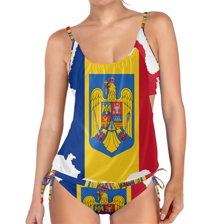 Romania Country Europe Flag Tankini Set