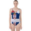 Serbia Country Europe Flag Borders Cut Out Top Tankini Set View1