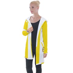 Vatican City Country Europe Flag Longline Hooded Cardigan by Sapixe