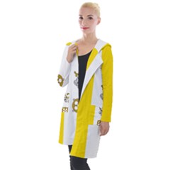 Vatican City Country Europe Flag Hooded Pocket Cardigan