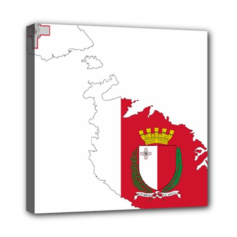 Malta Country Europe Flag Borders Mini Canvas 8  X 8  (stretched) by Sapixe