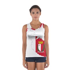 Malta Country Europe Flag Borders Sport Tank Top  by Sapixe