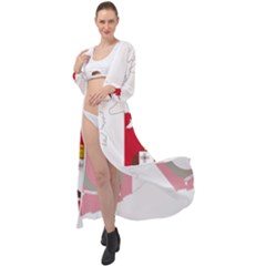 Malta Country Europe Flag Borders Maxi Chiffon Beach Wrap by Sapixe