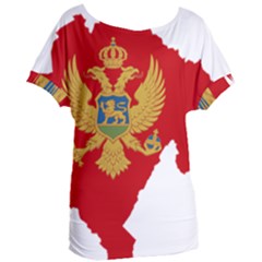 Montenegro Country Europe Flag Women s Oversized Tee by Sapixe