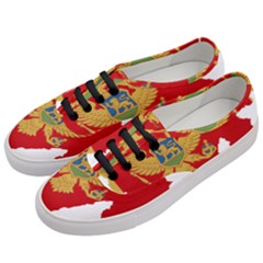 Montenegro Country Europe Flag Women s Classic Low Top Sneakers by Sapixe