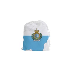 San Marino Country Europe Flag Drawstring Pouch (XS)