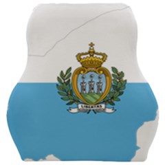 San Marino Country Europe Flag Car Seat Velour Cushion 