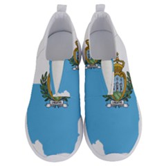 San Marino Country Europe Flag No Lace Lightweight Shoes by Sapixe